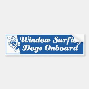 Dog In A Car Bumper Sticker