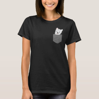 Dog In A Pocket Cute Westie Terrier Lover Puppy T- T-Shirt