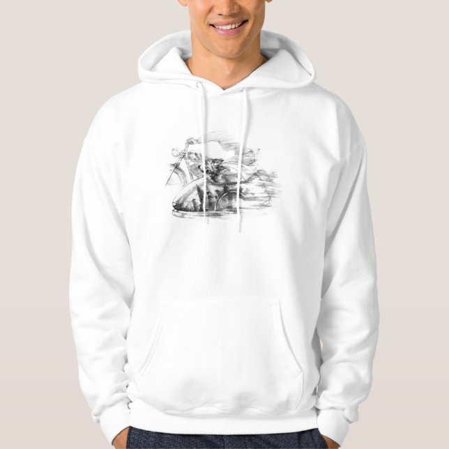 Dog in a Sidecar Hoodie (Front)