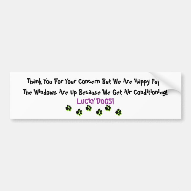 Dog In Car Notice Bumper Sticker (Front)