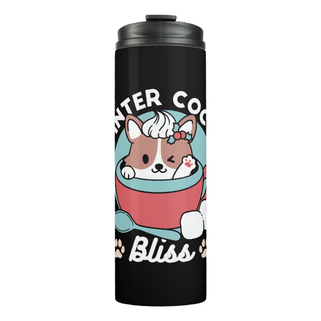 Dog in Festive Mug for Holiday Vibes - Winter Coco (Front)