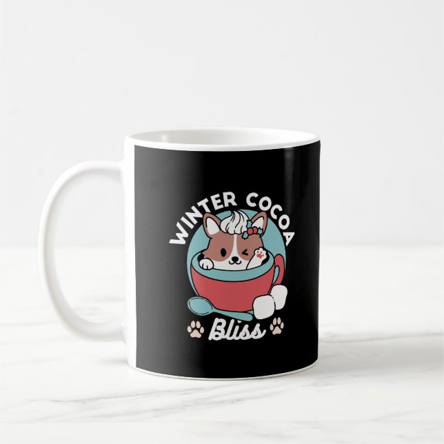 Dog in Festive Mug for Holiday Vibes - Winter Coco (Left)