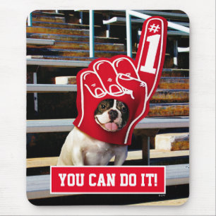 Dog In Foam Hand Mouse Pad