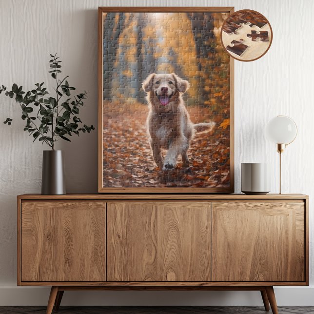 Dog in forest jigsaw puzzle (Creator Uploaded)