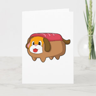 Dog in Hotdog Card