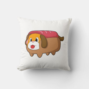 Dog in Hotdog Cushion
