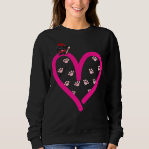 Dog In My Heart Paw Love Black Lab Labrador Retrie Sweatshirt