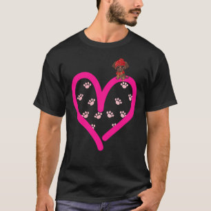 Dog In My Heart Paw Love Chocolate Lab Labrador Re T-Shirt