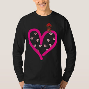 Dog In My Heart Paw Love Chocolate Lab Labrador Re T-Shirt