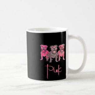 Dog In October We Wear Pink Ribbon Breast Cancer  Coffee Mug
