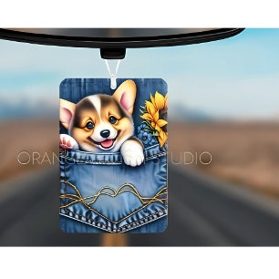 Dog in Pocket Car Air Freshener