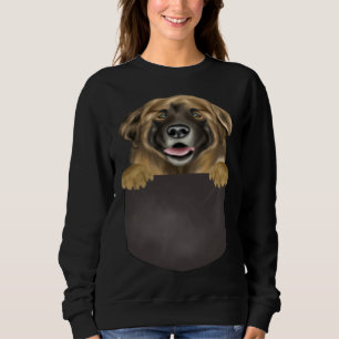 Dog In Pocket  Dog  Leonberger Sweatshirt