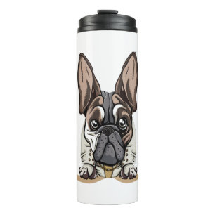 Dog in Pocket Funny Puppy for Dog Lovers Bulldog Thermal Tumbler