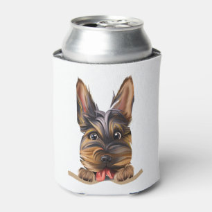 Dog in Pocket Funny Puppy for Dog Lovers Yorkshire Can Cooler