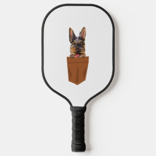 Dog in Pocket Funny Puppy for Dog Lovers Yorkshire Pickleball Paddle
