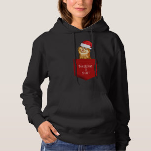 Dog In Pocket Pomeranian New Year S Eve Hoodie