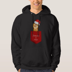 Dog In Pocket Pomeranian New Year S Eve Hoodie