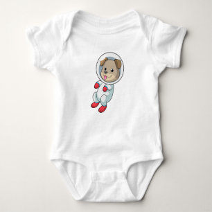 Dog in Space in Suit Baby Bodysuit
