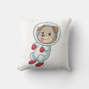 Dog in Space in Suit Cushion