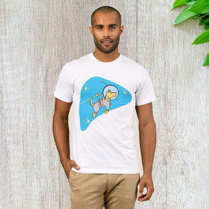 Dog In Space Mens T-Shirt