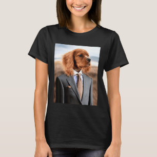 Dog In Suit And Tie  English Cocker Spaniel Mbassp T-Shirt