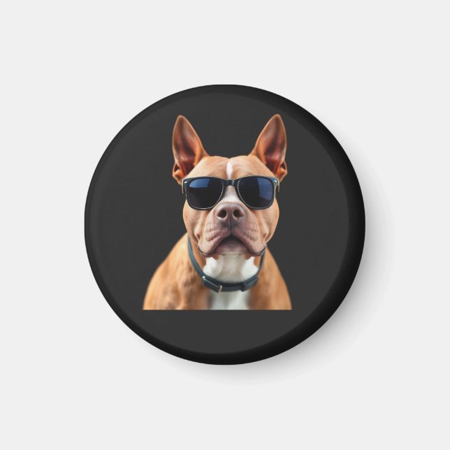 Dog in Sunglasses  Magnet (Front)