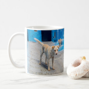 Dog in the Blue City Coffee Mug