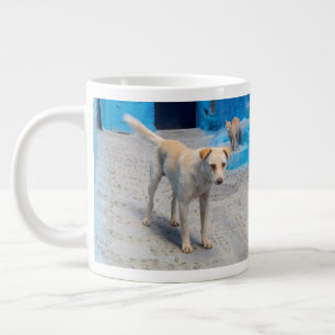 Dog in the Blue City Large Coffee Mug