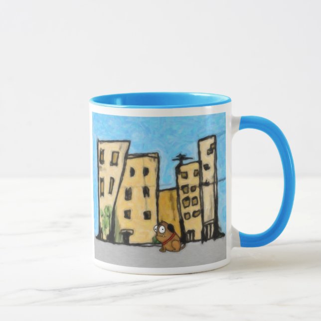 Dog in the City Mug (Right)
