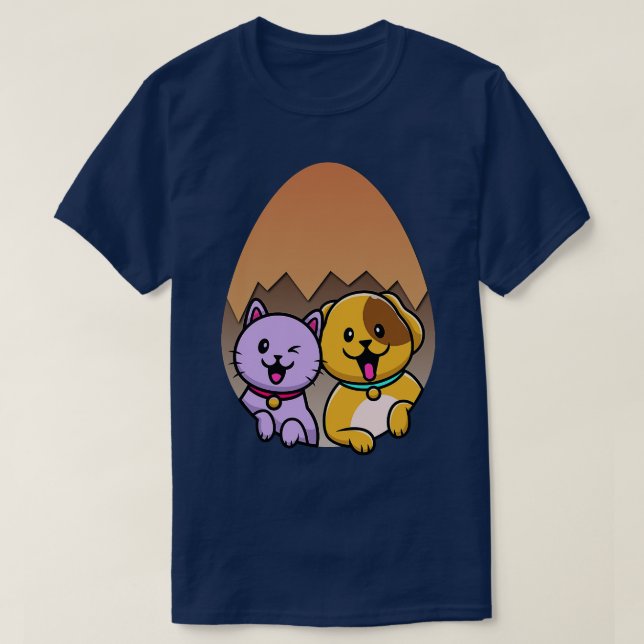 Dog In The Egg 260 T-Shirt (Design Front)