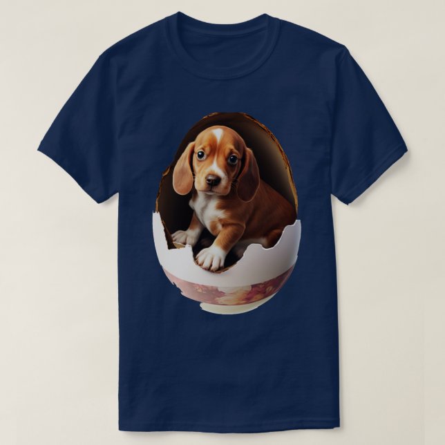 Dog In The Egg Anubis japanese Sakura Cherry Bloss T-Shirt (Design Front)