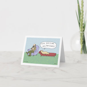 Dog in Therapy Cartoon Dog Show Humour Birthday Card