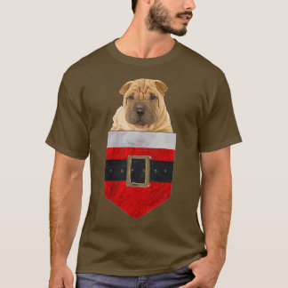 Dog in your Pocket Santa Chinese SharPei  T-Shirt