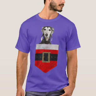 Dog in your Pocket Santa Saluki T-Shirt
