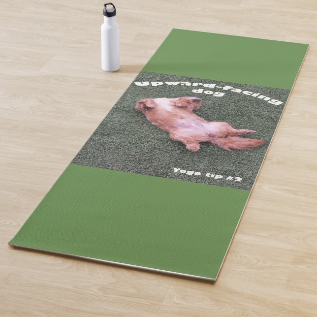 Dog inspires yoga exercise yoga mat (In Situ)