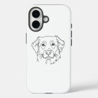 Dog iPhone 16 Case - Modern Minimalist Design