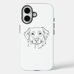 Dog iPhone 16 Case - Modern Minimalist Design