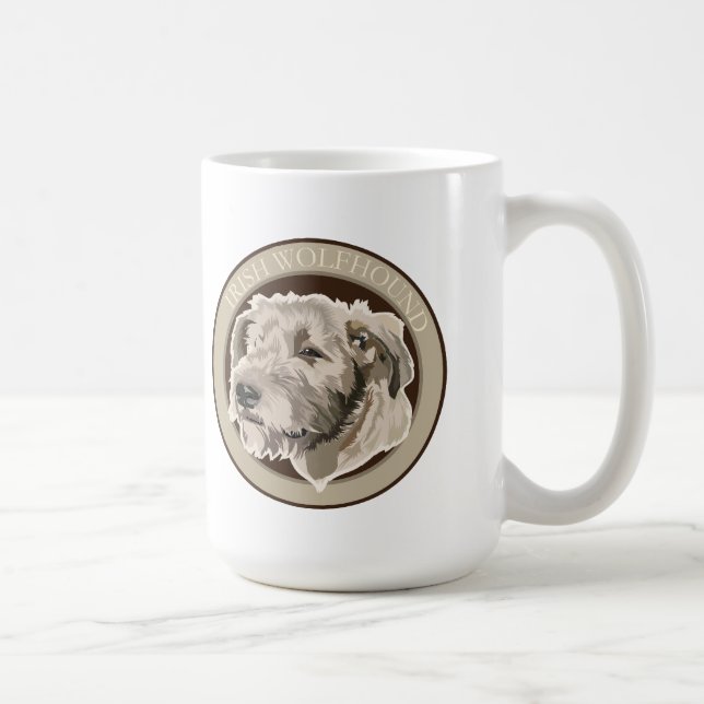 Dog Irish Wolfhound Coffee Mug (Right)