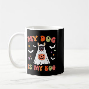 Dog Is Boo Black French Bulldog Halloween Costume Coffee Mug