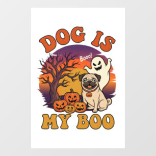 Dog Is Boo Halloween Pug Ghost Pumpkins_1