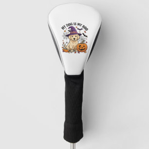 Dog Is Boo Halloween Witch Puppy Pumpkin_1 Golf Head Cover