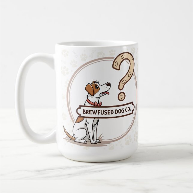 Dog is Confused Coffee Mug (Left)