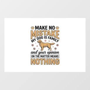 Dog Is Family Vintage Retriever Typography Design_