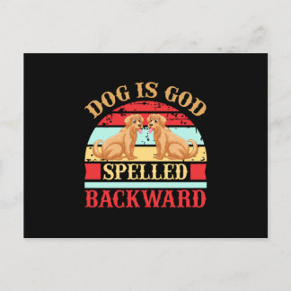 Dog is God spelled backward Postcard