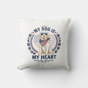 Dog Is Heart American Flag Sunglasses_1 Cushion