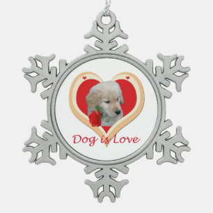 Dog is Love Christmas ornament