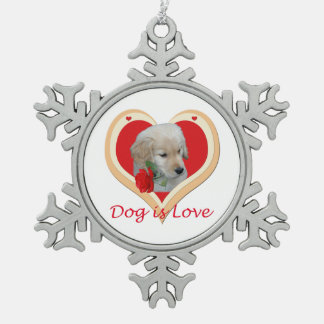 Dog is Love Christmas ornament