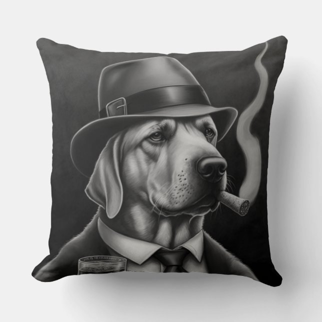 Dog is Mafia Cushion (Front)