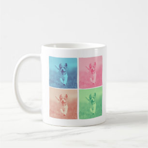 dog is running - 4 diffrent colours coffee mug