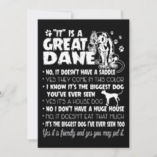 Dog   It's A Great Dane Holiday Card